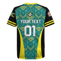 Custom Jamaica Football Rugby Jersey We Believe Reggae Boyz