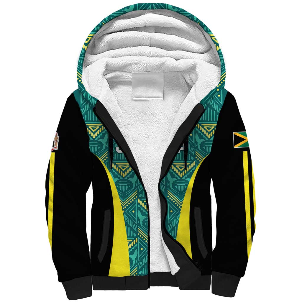 Custom Jamaica Football Sherpa Hoodie We Believe Reggae Boyz