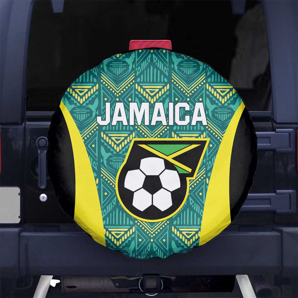 Jamaica Football Spare Tire Cover We Believe Reggae Boyz