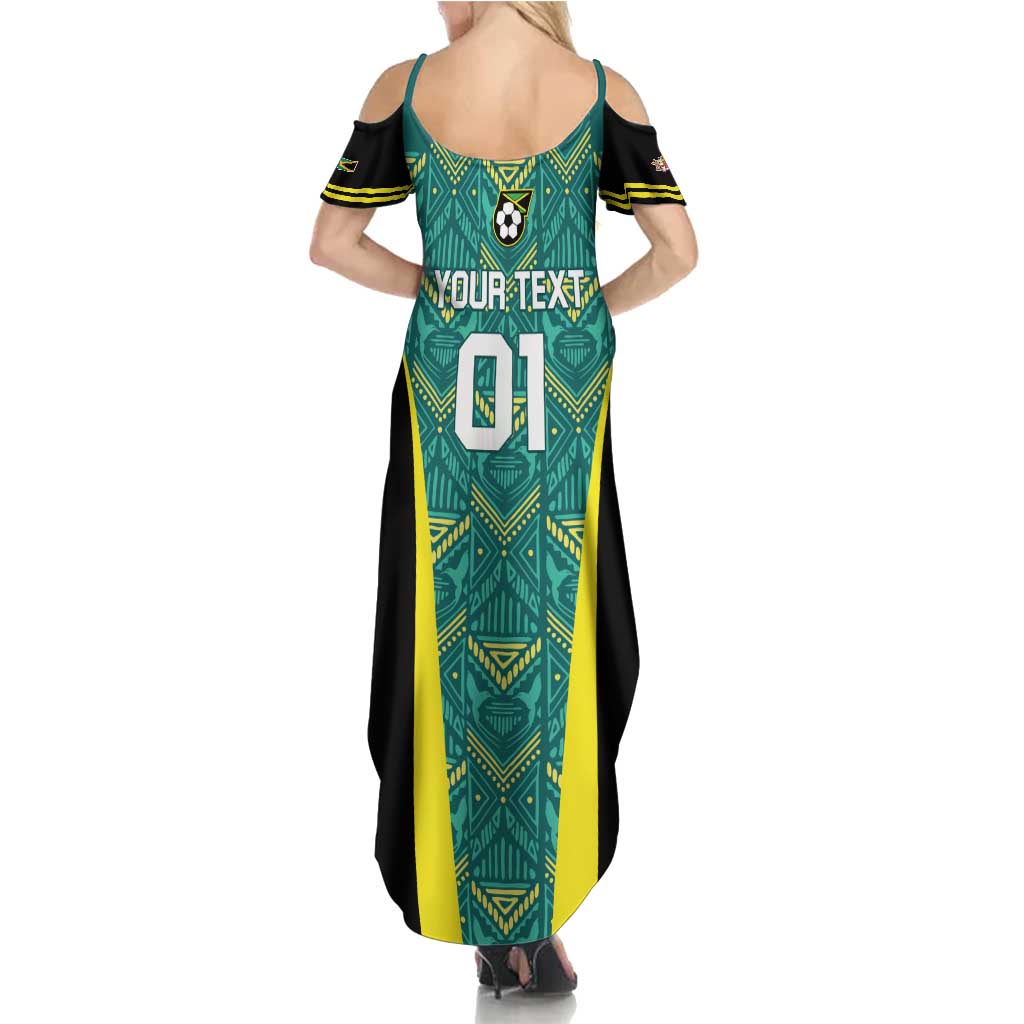 Custom Jamaica Football Summer Maxi Dress We Believe Reggae Boyz