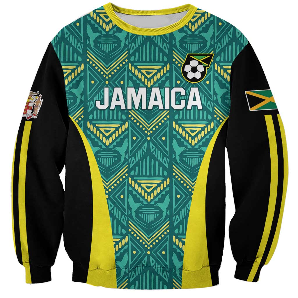 Custom Jamaica Football Sweatshirt We Believe Reggae Boyz