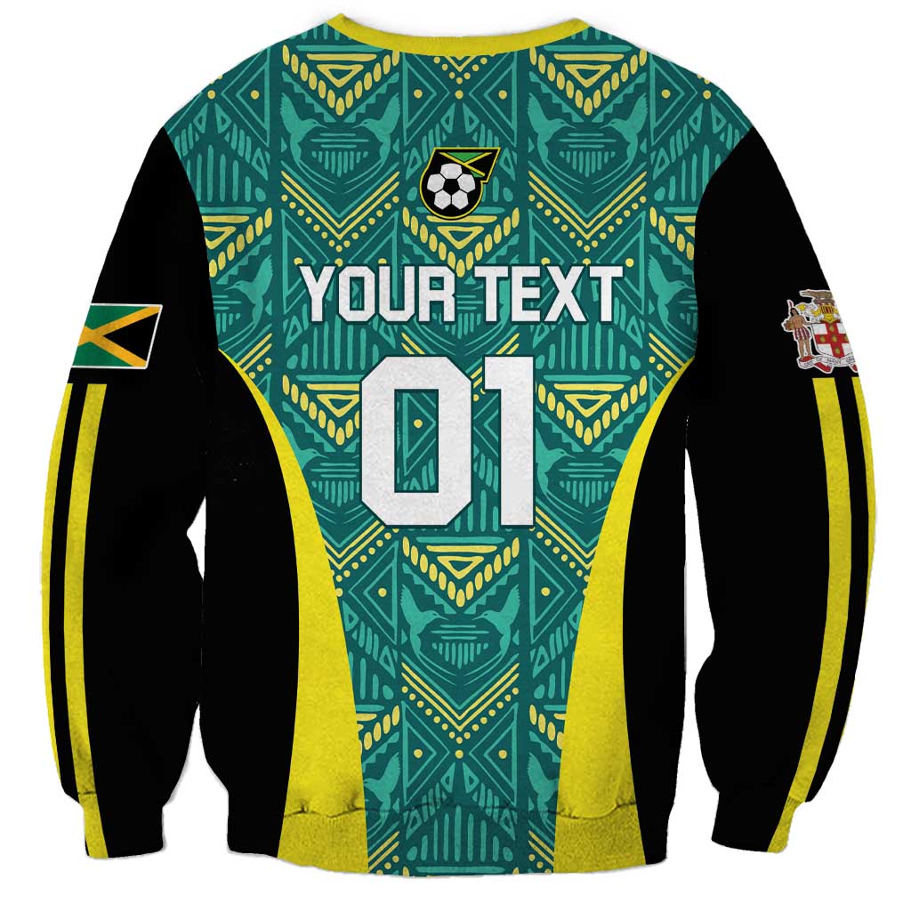 Custom Jamaica Football Sweatshirt We Believe Reggae Boyz