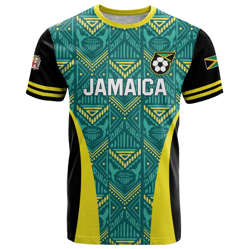 Custom Jamaica Football T Shirt We Believe Reggae Boyz