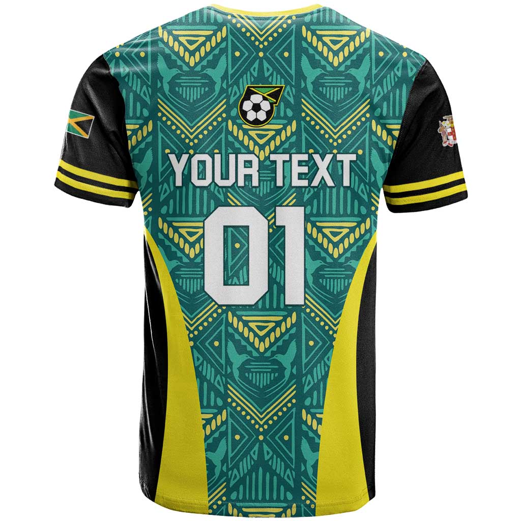 Custom Jamaica Football T Shirt We Believe Reggae Boyz