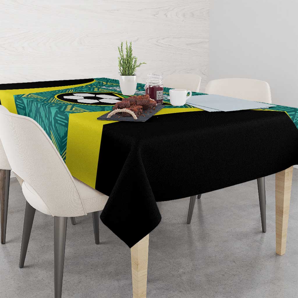 Jamaica Football Tablecloth We Believe Reggae Boyz