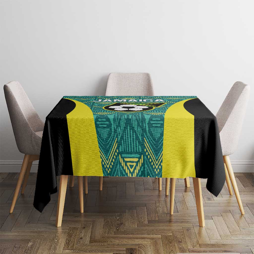 Jamaica Football Tablecloth We Believe Reggae Boyz
