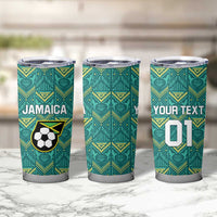 Custom Jamaica Football Tumbler Cup We Believe Reggae Boyz