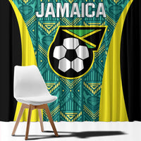 Jamaica Football Window Curtain We Believe Reggae Boyz