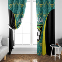 Jamaica Football Window Curtain We Believe Reggae Boyz