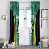 Jamaica Football Window Curtain We Believe Reggae Boyz