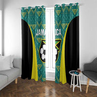 Jamaica Football Window Curtain We Believe Reggae Boyz