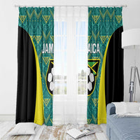 Jamaica Football Window Curtain We Believe Reggae Boyz