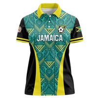 Custom Jamaica Football Women Polo Shirt We Believe Reggae Boyz