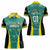 Custom Jamaica Football Women Polo Shirt We Believe Reggae Boyz