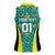 Custom Jamaica Football Women Sleeveless Polo Shirt We Believe Reggae Boyz