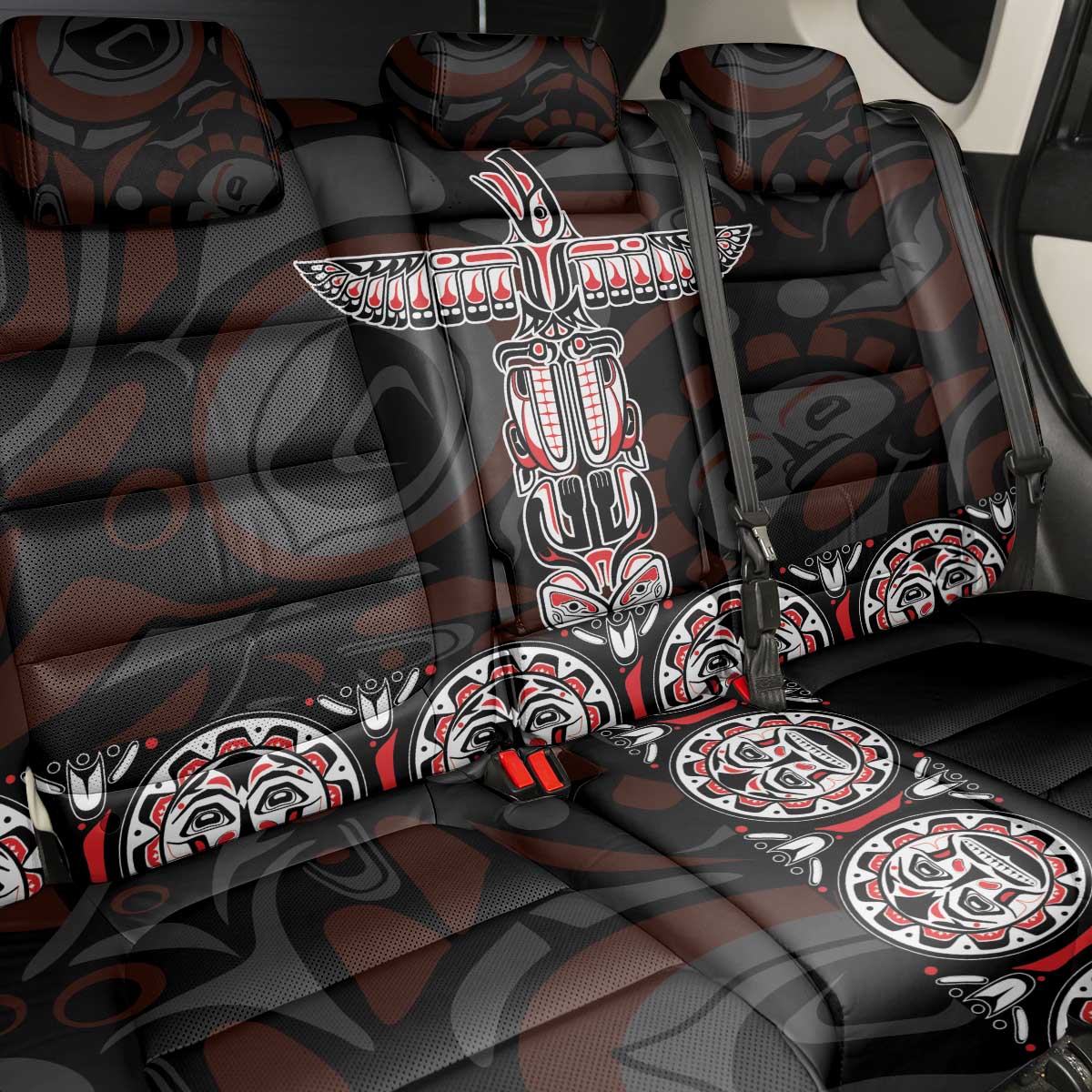 Canada Haida Totem Back Car Seat Cover Haida Spirit