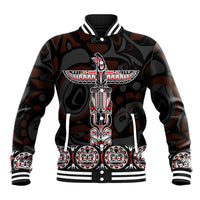 Canada Haida Totem Baseball Jacket Haida Spirit