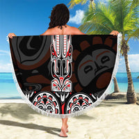 Canada Haida Totem Beach Blanket Haida Spirit