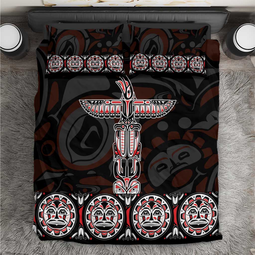 Canada Haida Totem Bedding Set Haida Spirit
