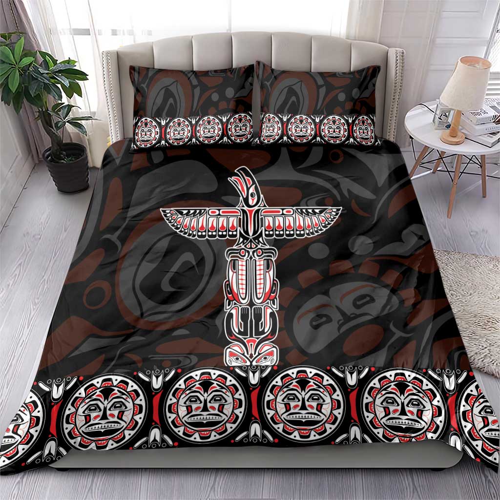 Canada Haida Totem Bedding Set Haida Spirit
