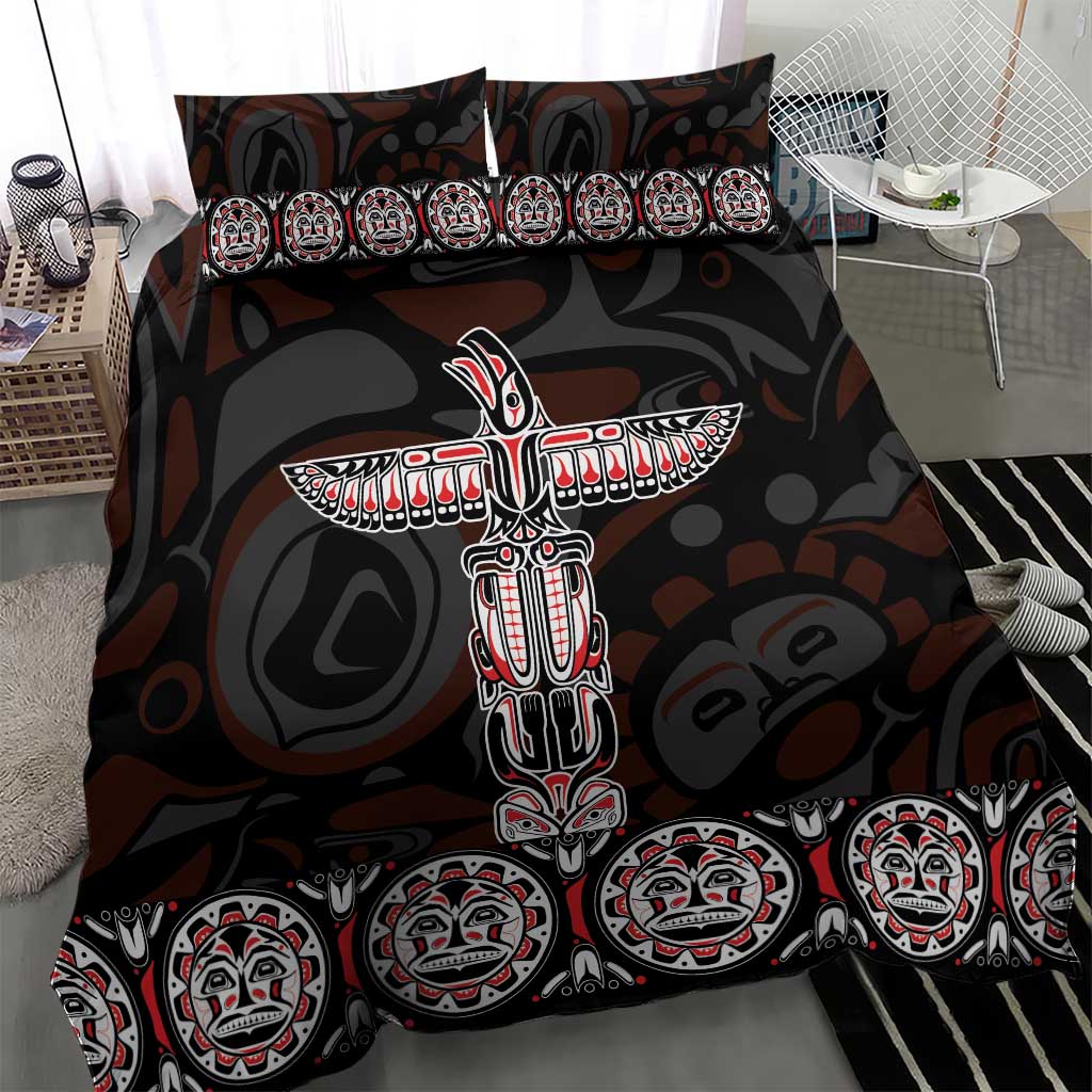 Canada Haida Totem Bedding Set Haida Spirit