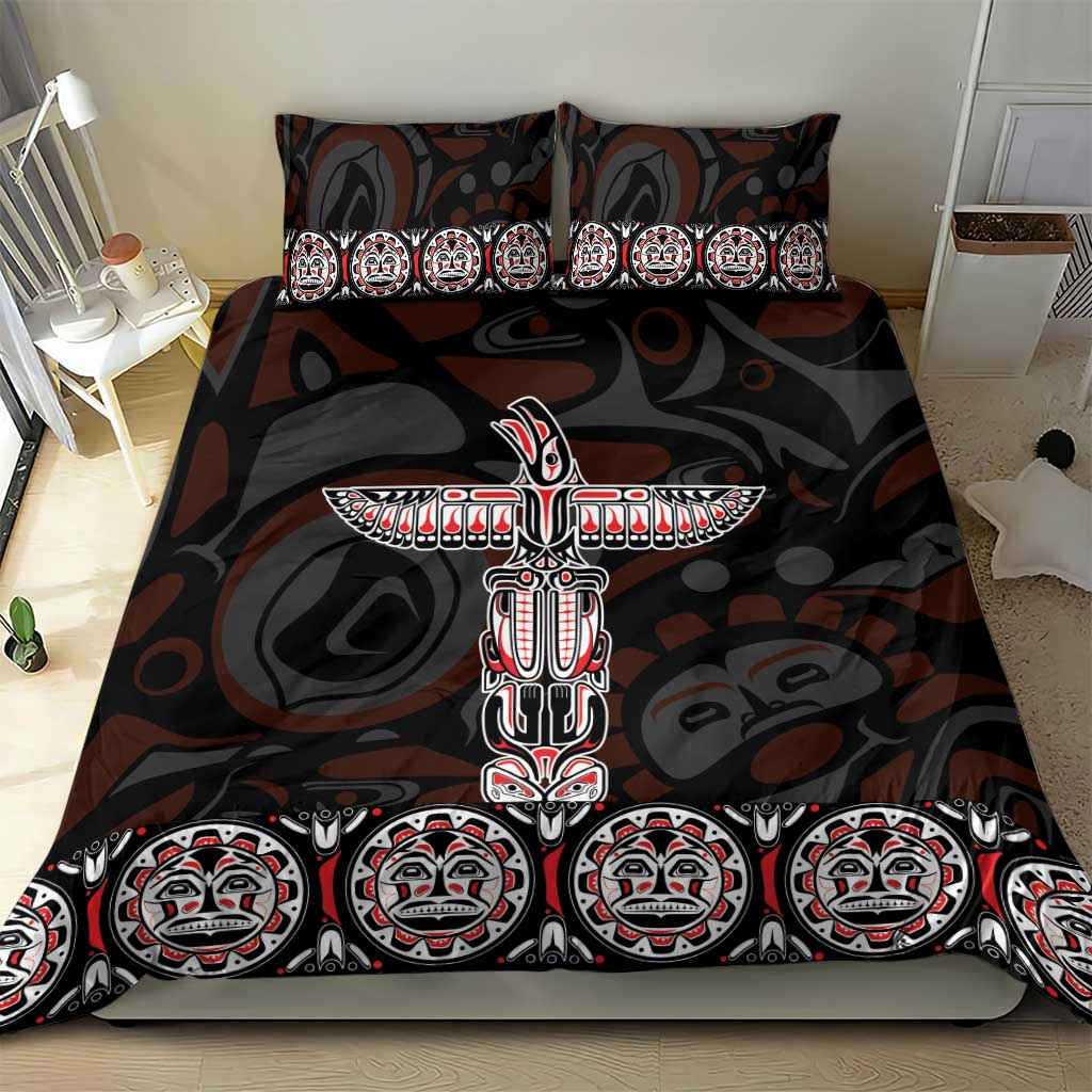 Canada Haida Totem Bedding Set Haida Spirit