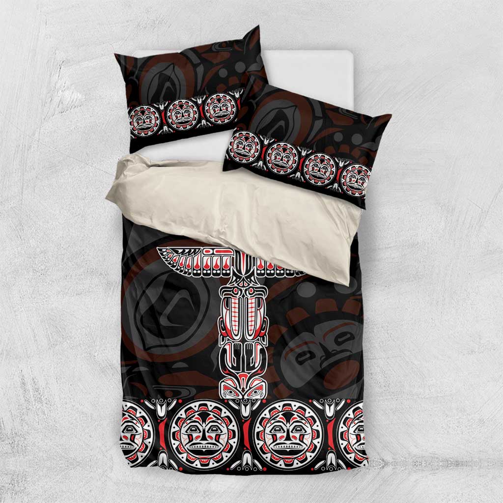 Canada Haida Totem Bedding Set Haida Spirit