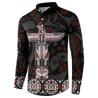 Canada Haida Totem Button Sweatshirt Haida Spirit