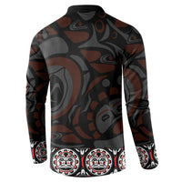 Canada Haida Totem Button Sweatshirt Haida Spirit