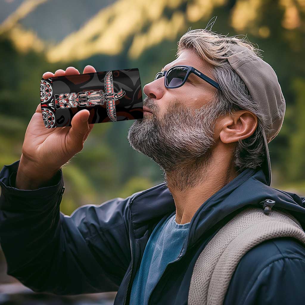 Canada Haida Totem 4 in 1 Can Cooler Tumbler Haida Spirit