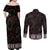 Canada Haida Totem Couples Matching Off Shoulder Maxi Dress and Long Sleeve Button Shirt Haida Spirit