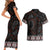 Canada Haida Totem Couples Matching Short Sleeve Bodycon Dress and Hawaiian Shirt Haida Spirit
