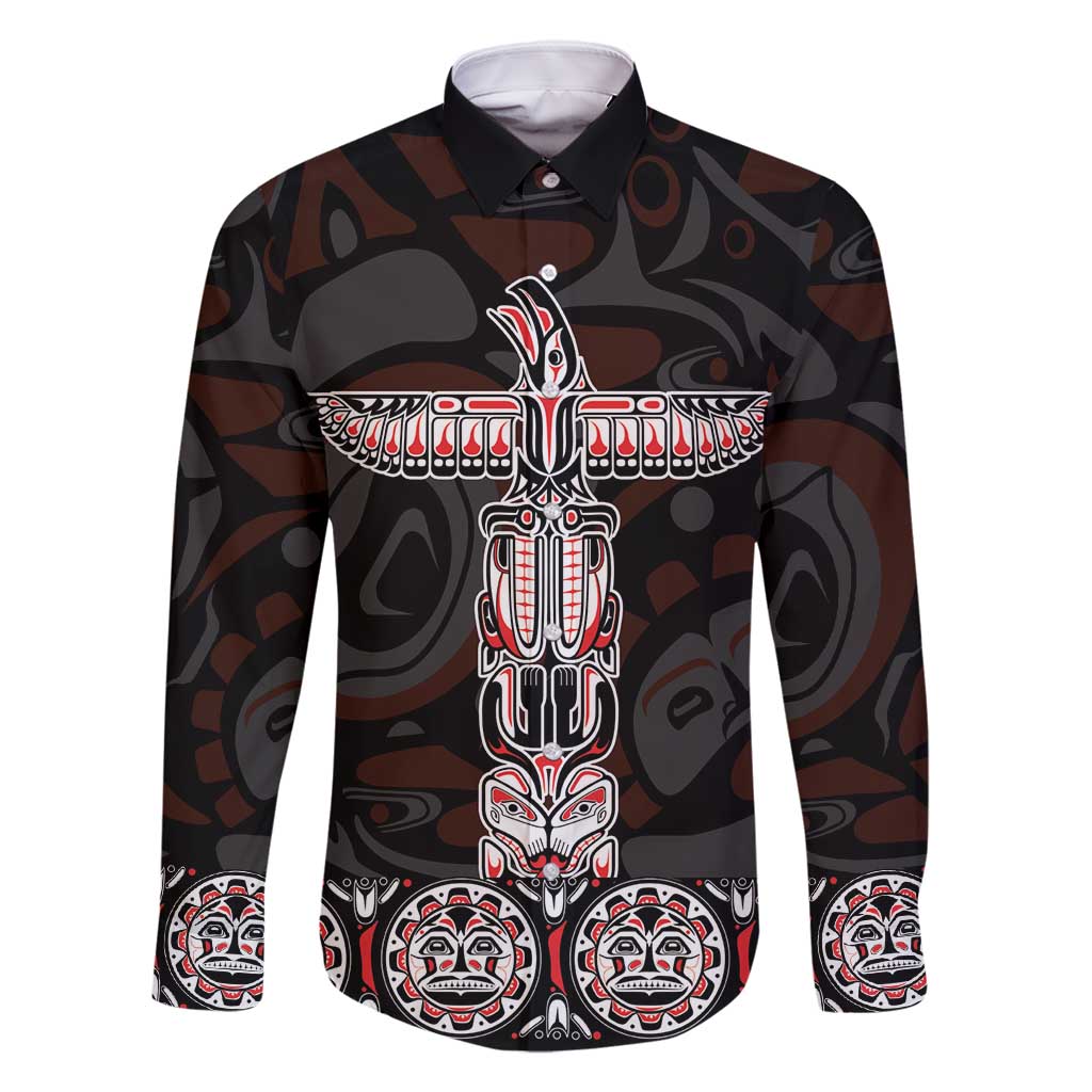 Canada Haida Totem Family Matching Mermaid Dress and Hawaiian Shirt Haida Spirit