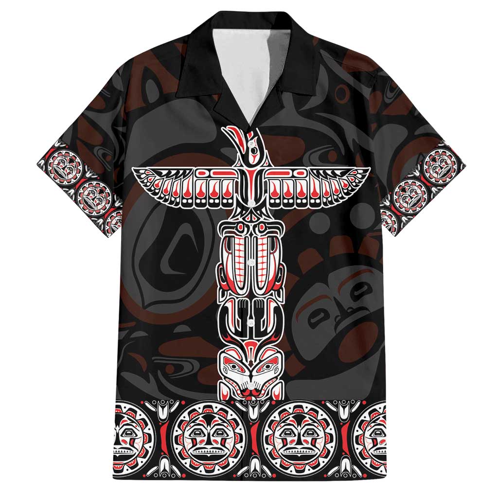 Canada Haida Totem Family Matching Off Shoulder Maxi Dress and Hawaiian Shirt Haida Spirit