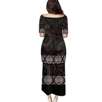 Canada Haida Totem Family Matching Puletasi and Hawaiian Shirt Haida Spirit