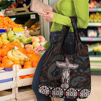Canada Haida Totem Grocery Bag Haida Spirit