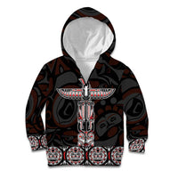 Canada Haida Totem Kid Hoodie Haida Spirit