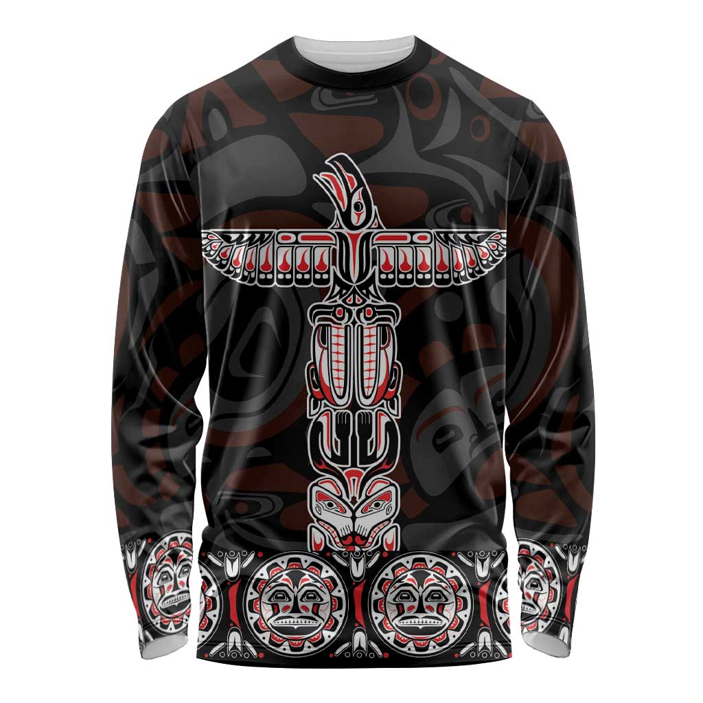 Canada Haida Totem Long Sleeve Shirt Haida Spirit