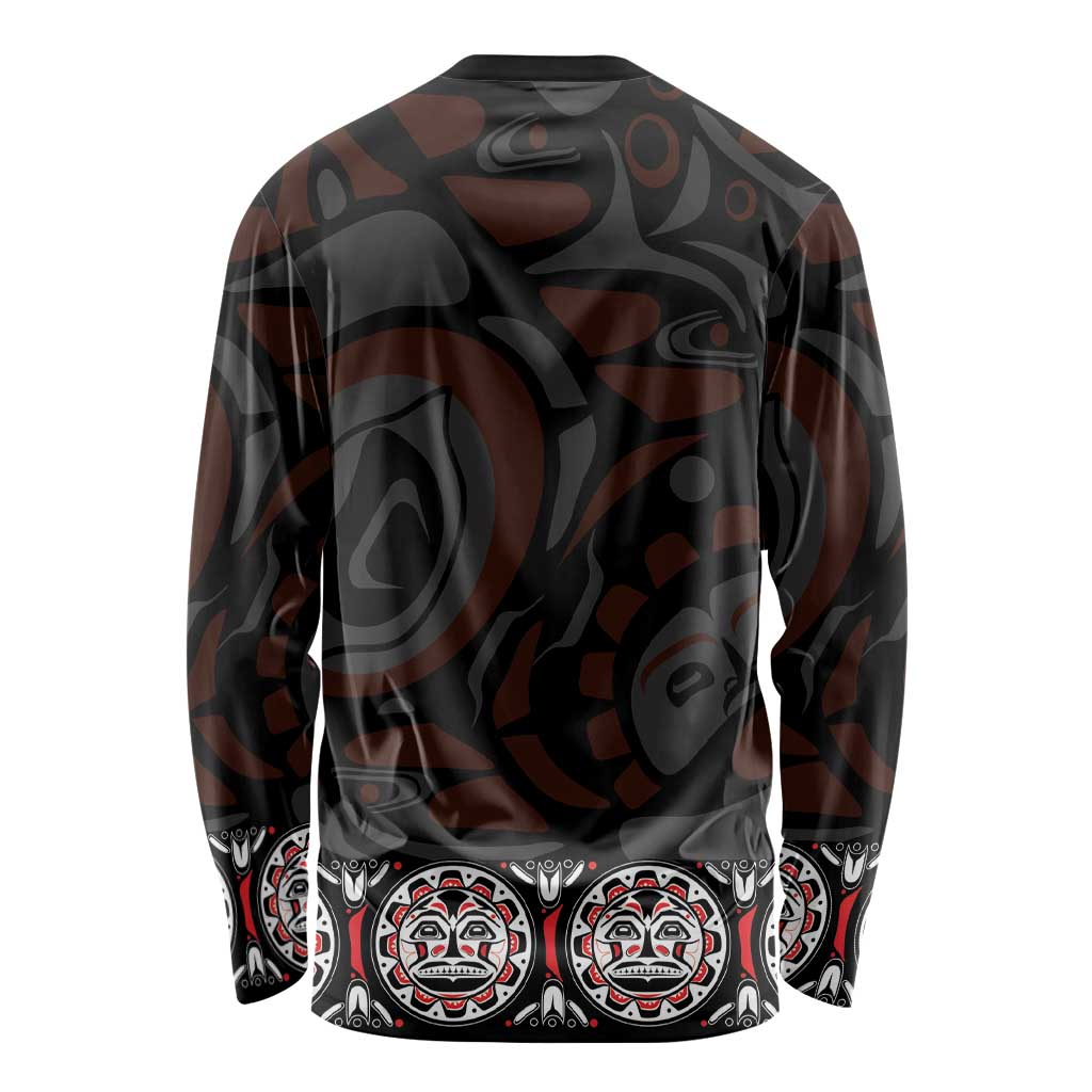 Canada Haida Totem Long Sleeve Shirt Haida Spirit