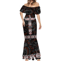Canada Haida Totem Mermaid Dress Haida Spirit