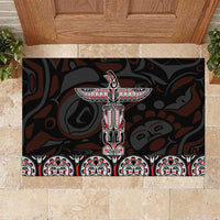 Canada Haida Totem Rubber Doormat Haida Spirit