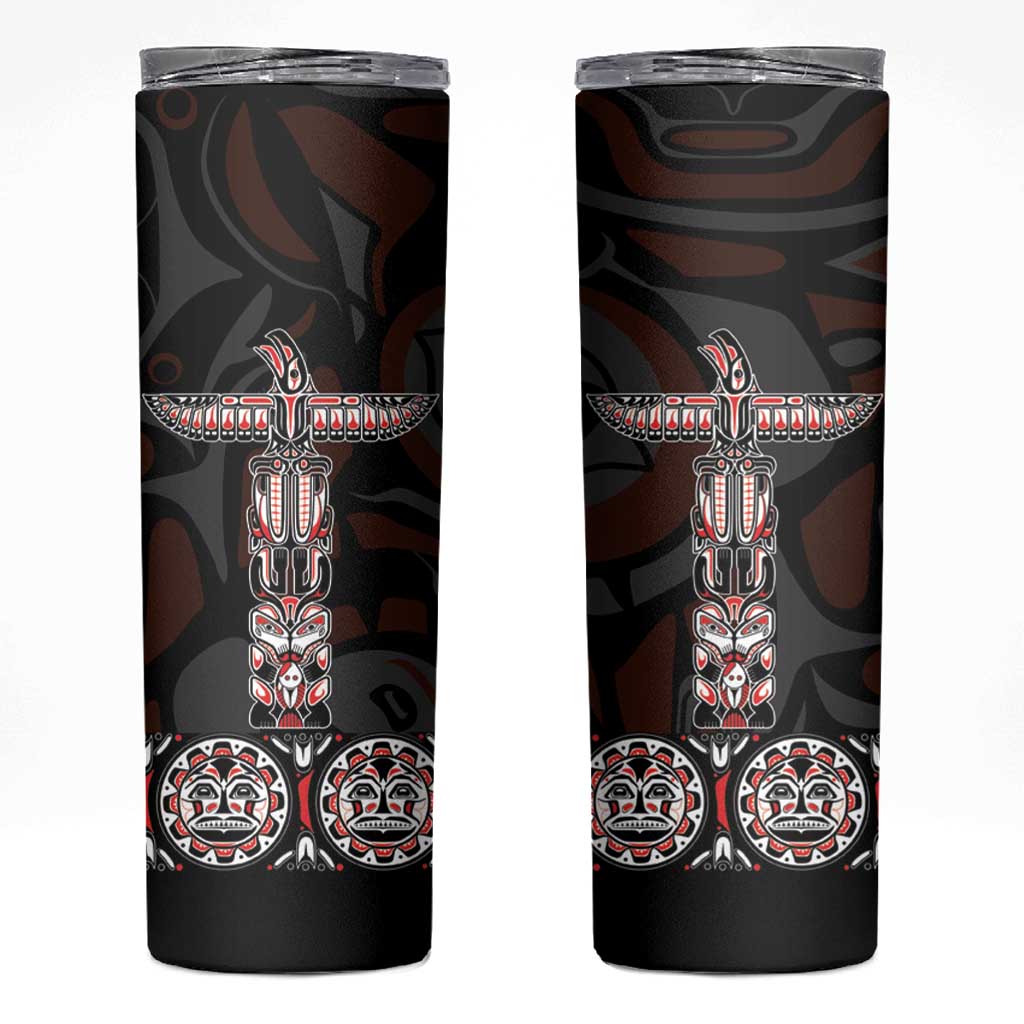 Canada Haida Totem Skinny Tumbler Haida Spirit