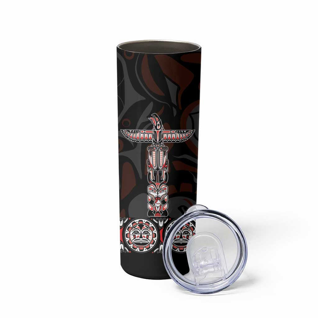 Canada Haida Totem Skinny Tumbler Haida Spirit