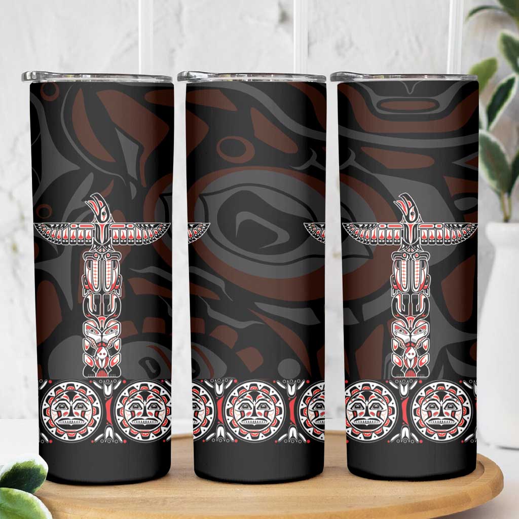Canada Haida Totem Skinny Tumbler Haida Spirit