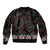 Canada Haida Totem Sleeve Zip Bomber Jacket Haida Spirit