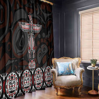 Canada Haida Totem Window Curtain Haida Spirit