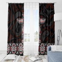 Canada Haida Totem Window Curtain Haida Spirit