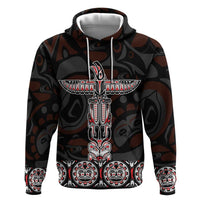 Canada Haida Totem Zip Hoodie Haida Spirit