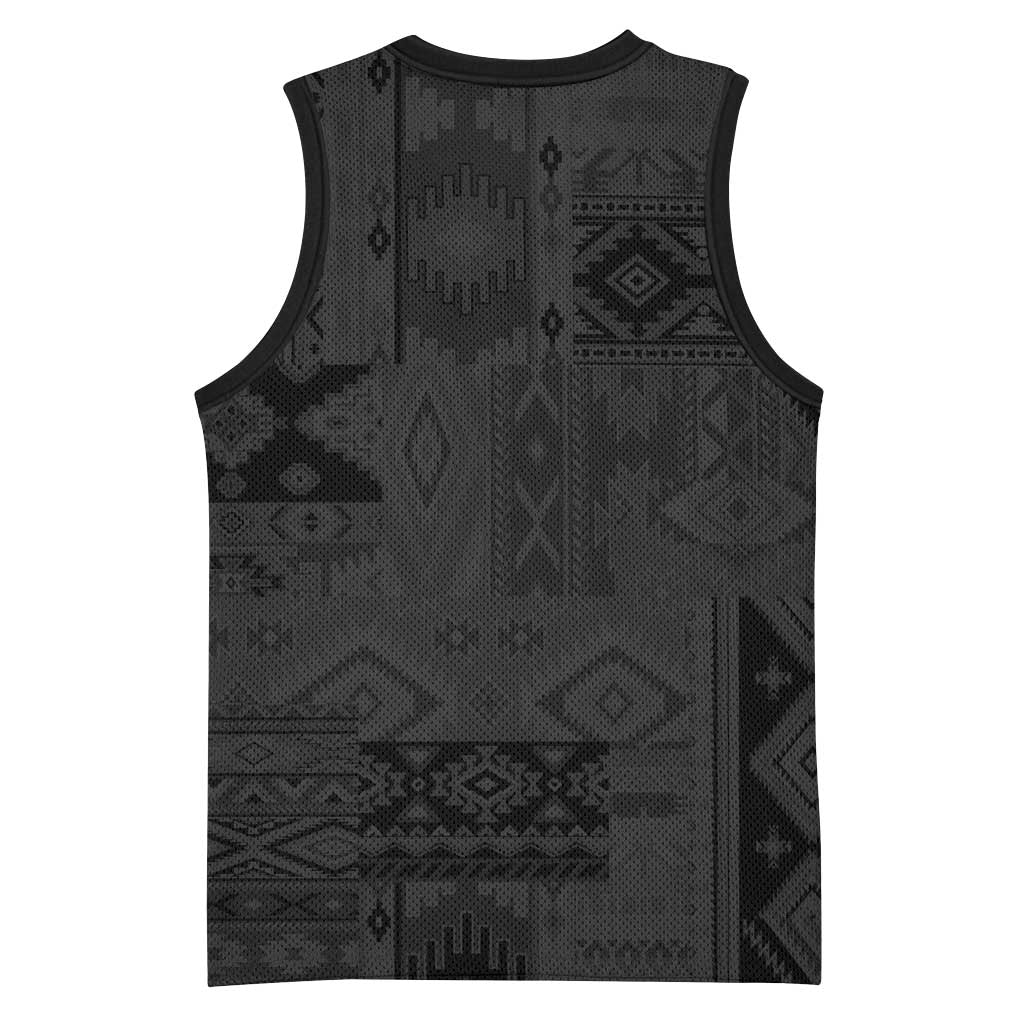 Native American Wolf Basketball Jersey Tribal Pattern