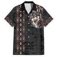 Native American Wolf Hawaiian Shirt Tribal Pattern